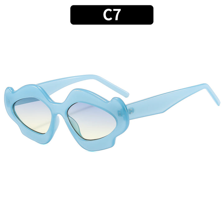 Einzigartige skulpturale Schild Sonnenbrille