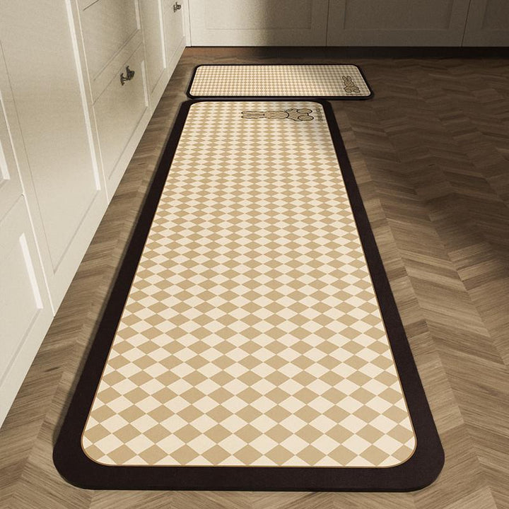 Geometrisch gemusterter Küchenläufermatte