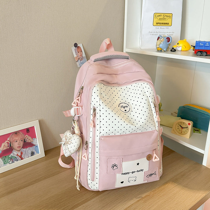 Verspielt Polka Dot Freizeit Rucksack Karnz