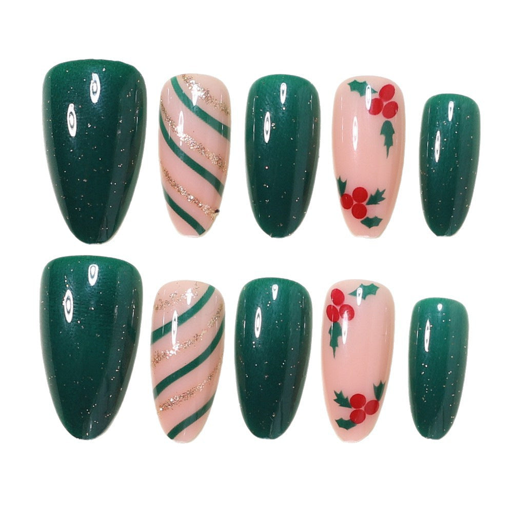 Festliche Feiertags-Nagelkunst-Wickel Karnz