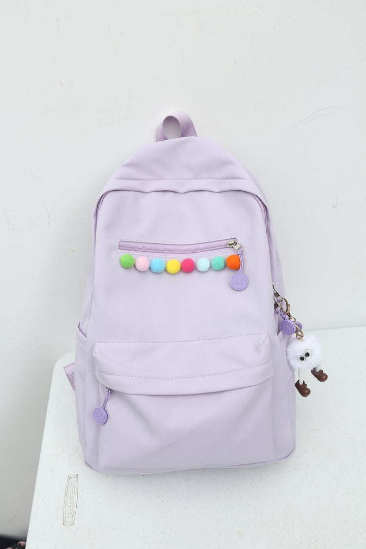 Praktischer Rucksack mit Farbenfrohen Applikationen Karnz