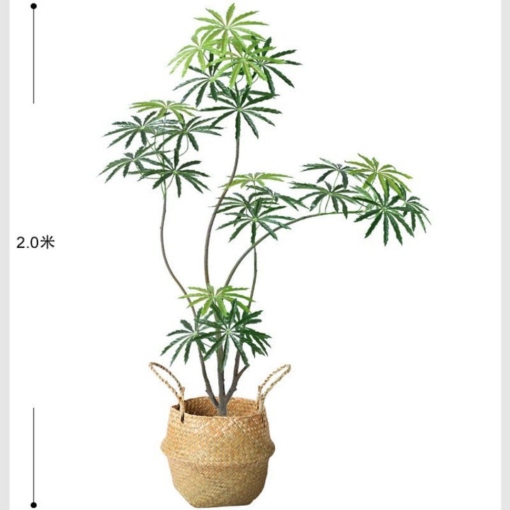 Lebensechte Topfpflanze aus Kunstmaterial