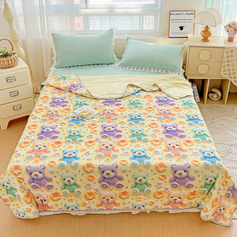 Blumenmuster leichte Decke