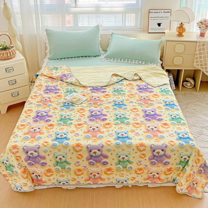 Blumenmuster leichte Decke