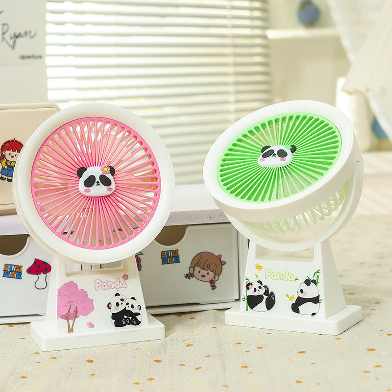 Damen Tragbarer Miniventilator mit süßem Pandadesign Karnz