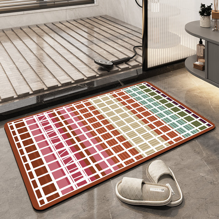 Geometrisch gemusterter Teppich Karnz