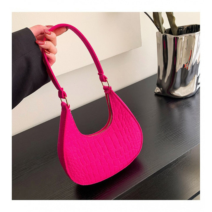 WoCrocodile-Textur Handheld Hobo Tasche Karnz