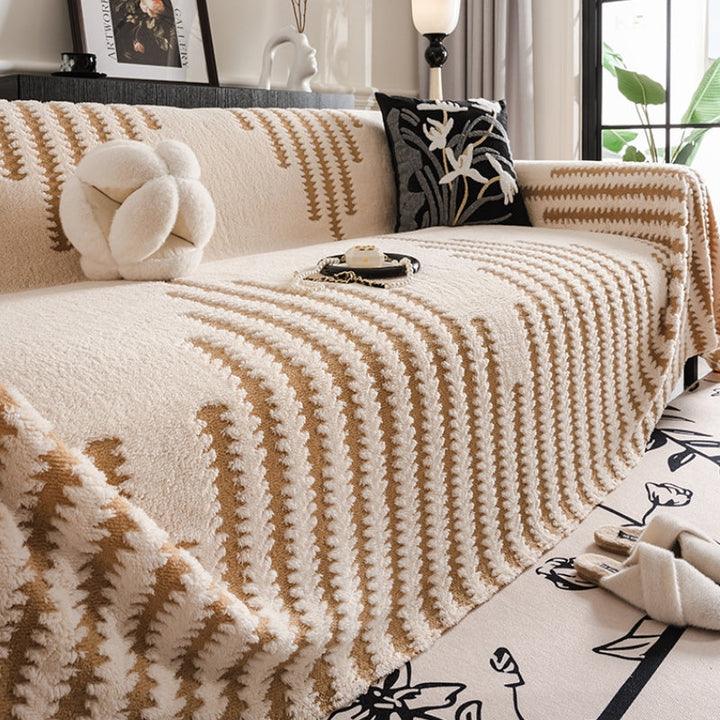 Homely Plush Sofa Gemütlich Anti-Kratzer Vollabdeckung Couchbezug | Karnz