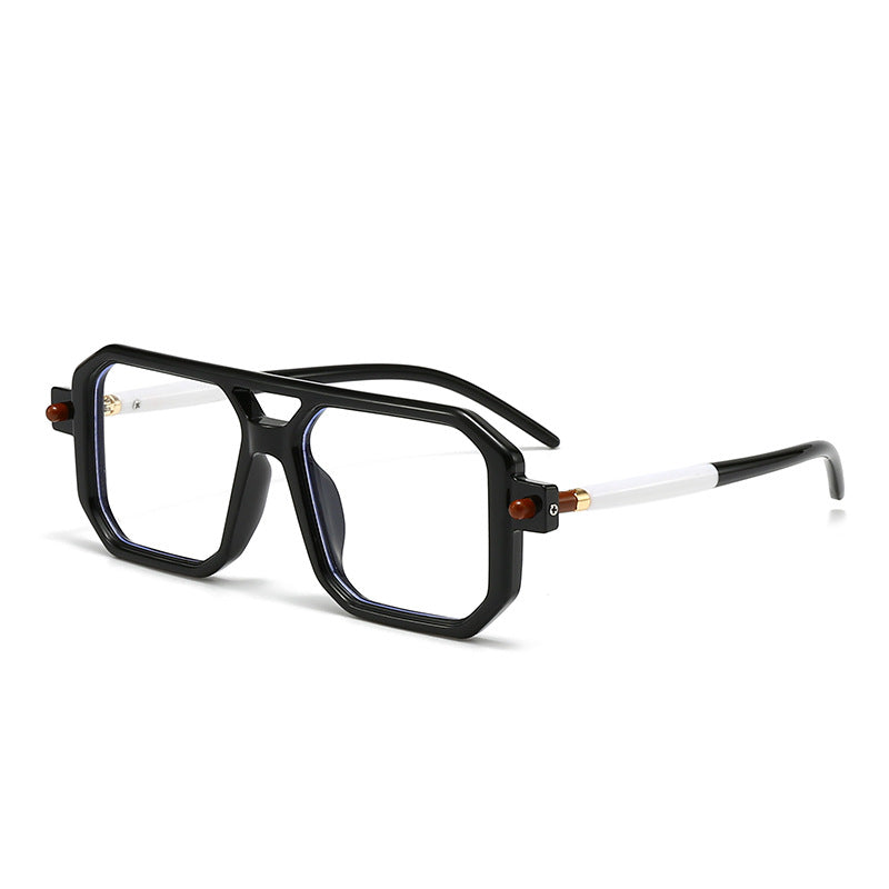 Damen oversized rechteckige Brille Karnz