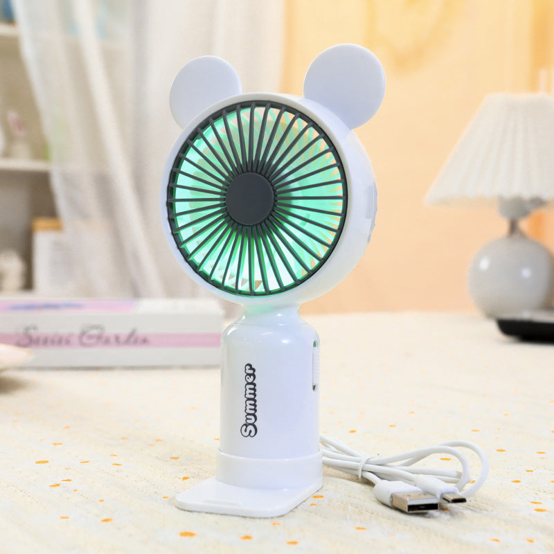 Damen Tragbarer LED-Handventilator im kreativen Tierdesign Karnz