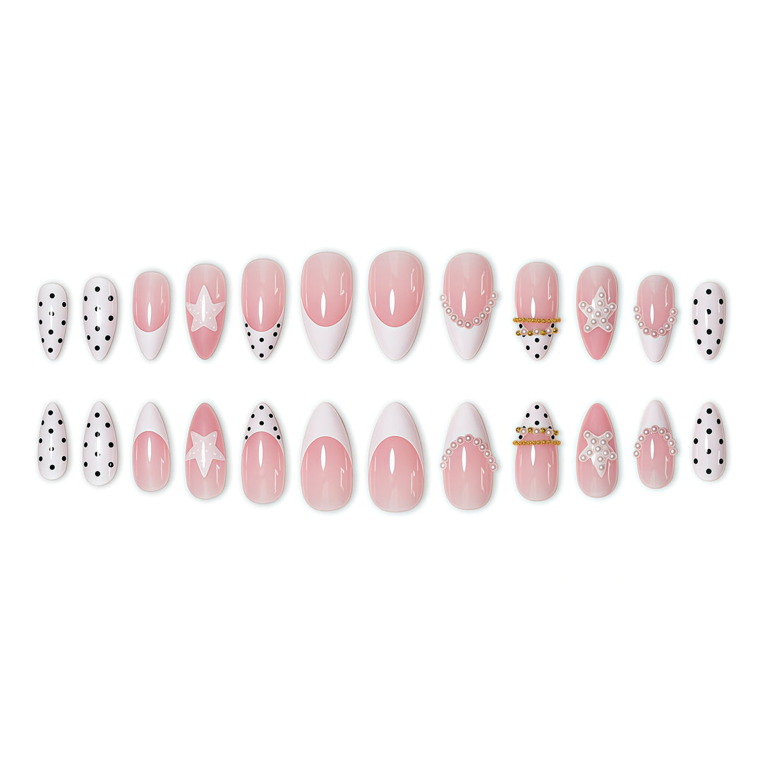 Stylische dekorative Stiletto-Nagelverlängerungen Karnz