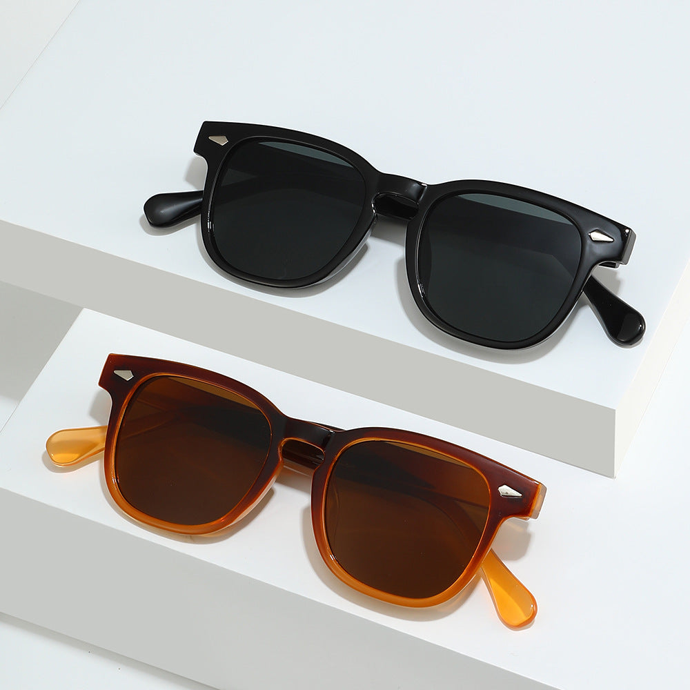 Klassische retro-inspirierte quadratische Sonnenbrille Karnz