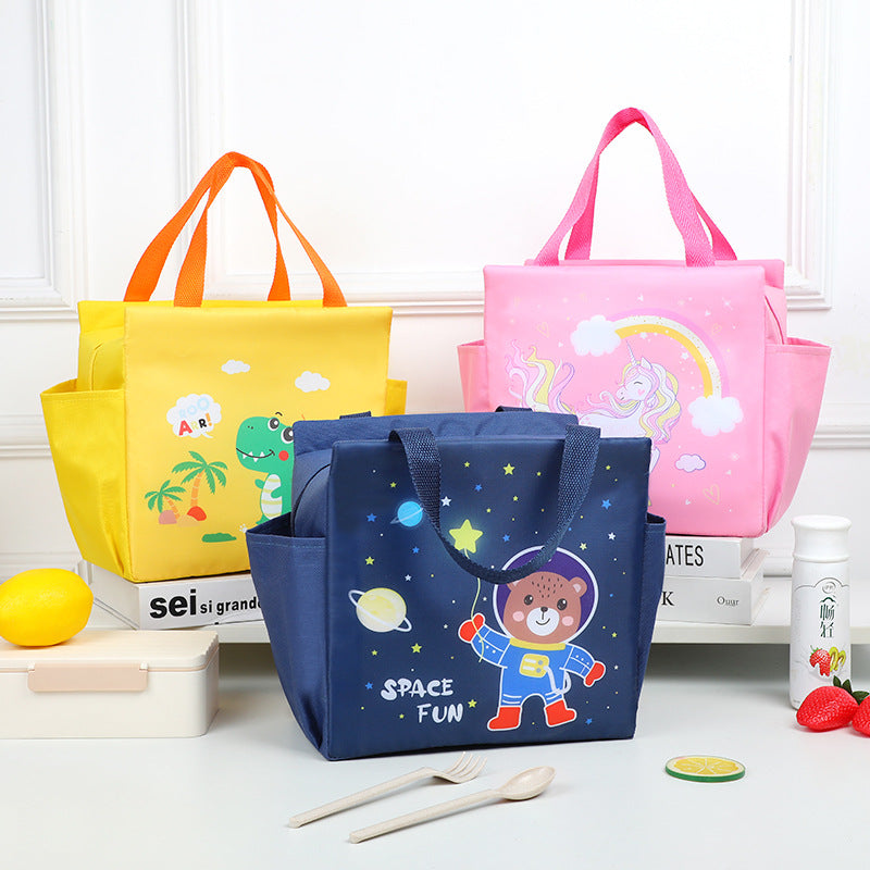 Spaßige und verspielte isolierte Lunch-Tasche