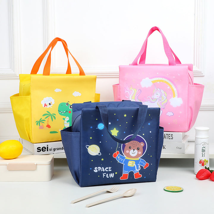 Spaßige und verspielte isolierte Lunch-Tasche