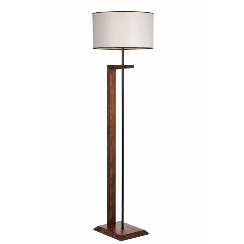 Stehlampe mit modernem Holz- und Metalldesign
