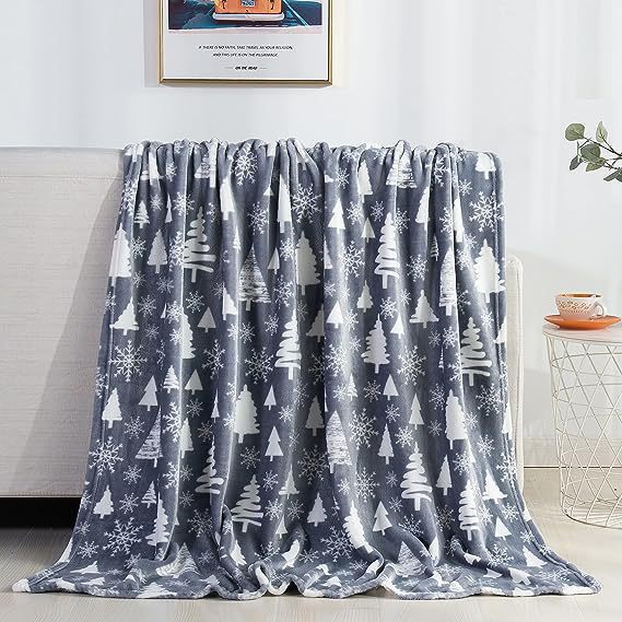 Festliche Santa-Themen Plüsch-Fleece-Decke