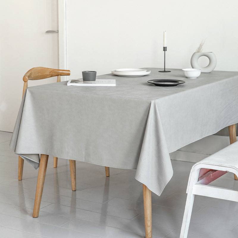 Pflegeleichte rechteckige Tischdecke aus Baumwoll-Polyester mit wasserabweisender Beschichtung