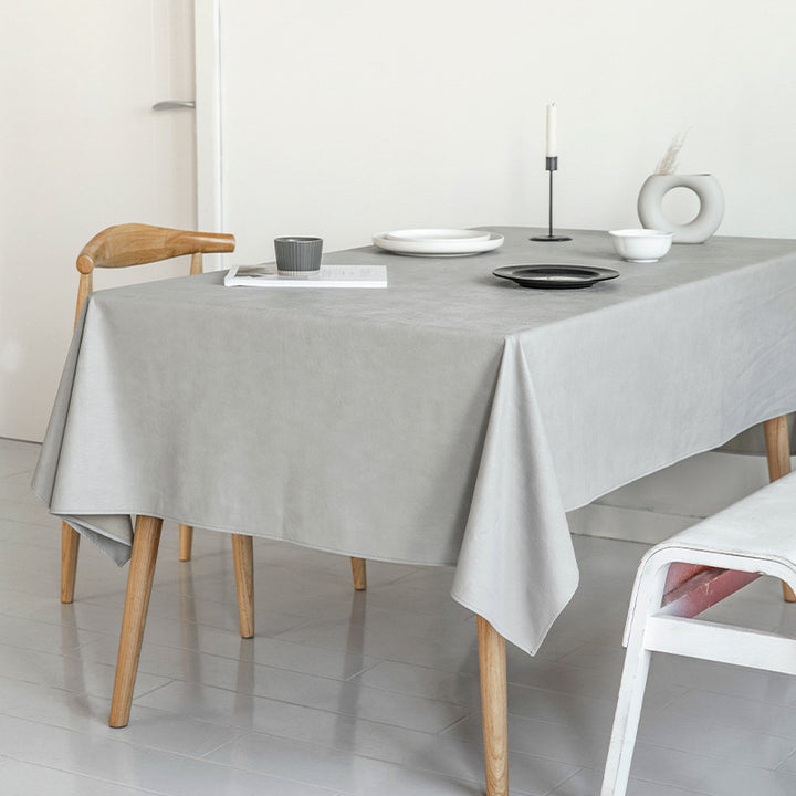 Pflegeleichte rechteckige Tischdecke aus Baumwoll-Polyester mit wasserabweisender Beschichtung