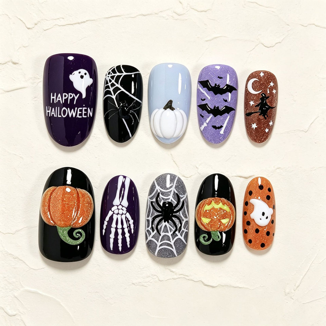 Halloween-Themen Nagelkunst Set Karnz