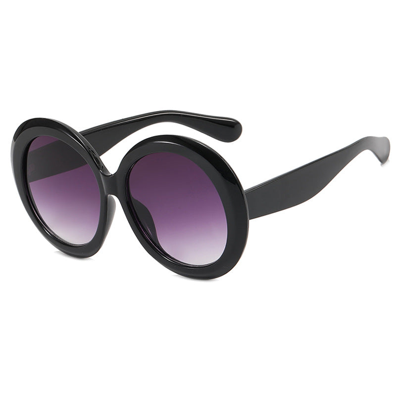 Damen modische Sonnenbrille mit großem Rahmen und UV-Schutz Karnz