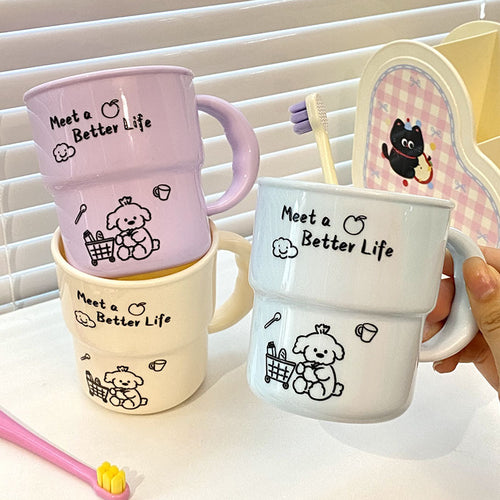 Keramiktasse mit Niedlichem Tiermotiv Karnz