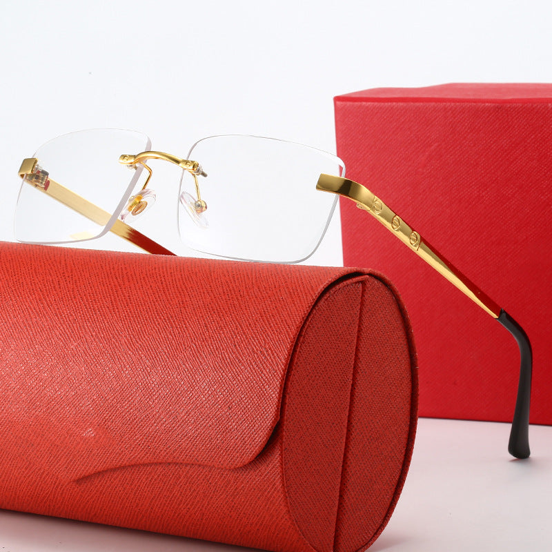 Damen modische Sonnenbrille im eleganten Rechteckdesign mit hochwertigem Metallrahmen Karnz