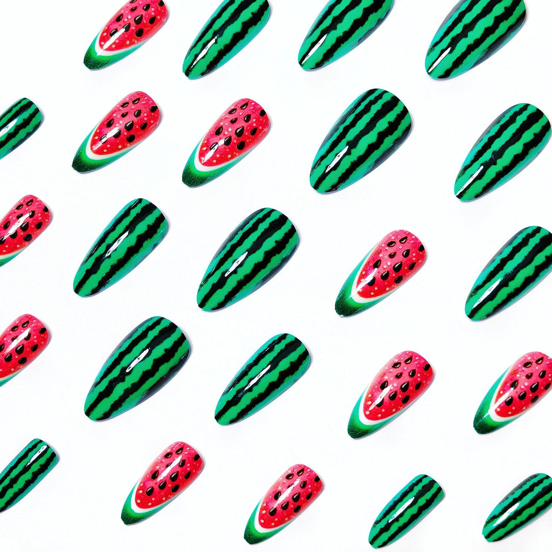 Kreative Wassermelonen-Kunstnägel Karnz