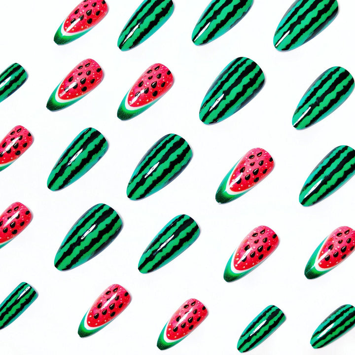 Kreative Wassermelonen-Kunstnägel Karnz