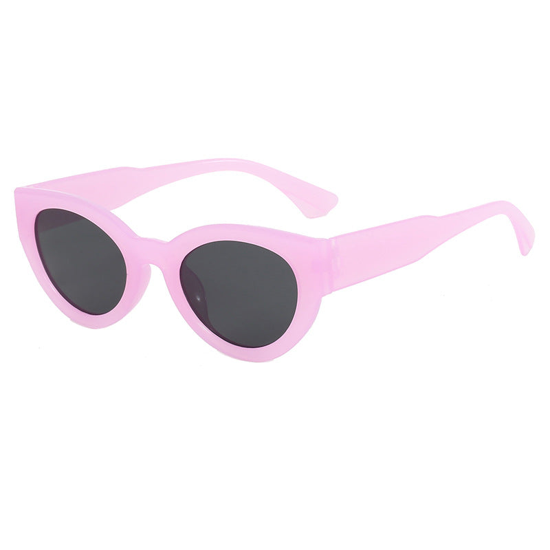 Damen modische quadratische Sonnenbrille mit verspiegelten Gläsern Karnz
