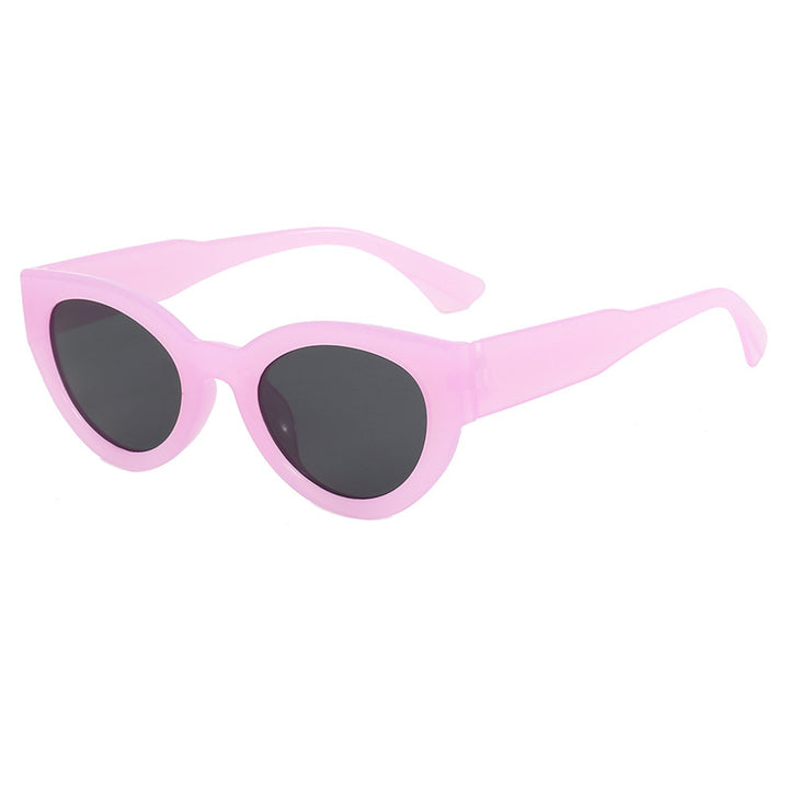 Damen modische quadratische Sonnenbrille mit verspiegelten Gläsern Karnz