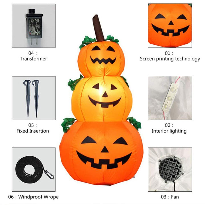 Aufblasbare Halloween Kürbis-Dekorationsfigur