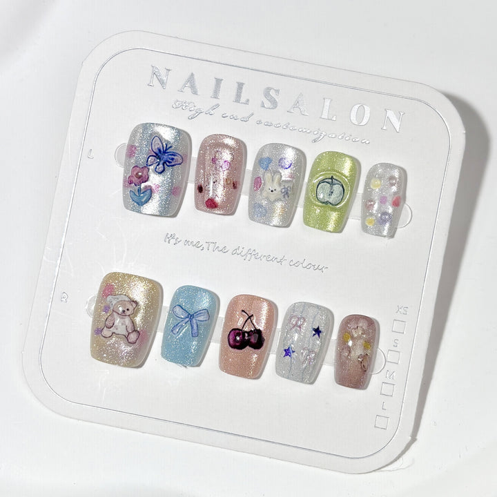Kreatives Press-On Nagelkunst Design Kit