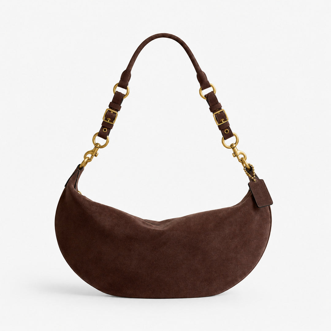 Weiche Wildleder Kurvige Handtasche