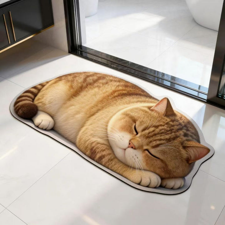 Kat-förmige Plüsch-Badematte