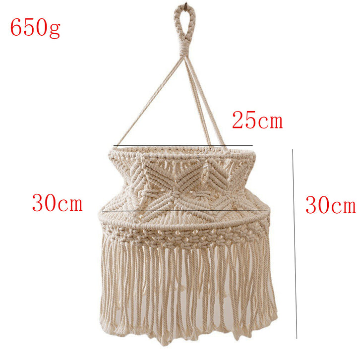 Macramé Hängelampe Schirm Karnz