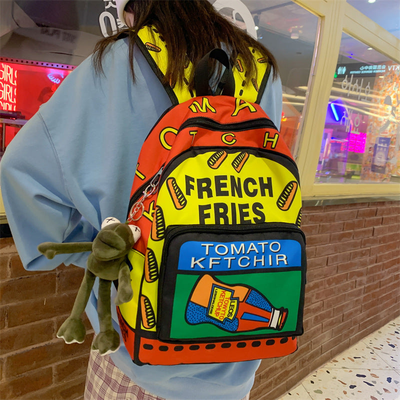 Grafikdruck Freizeit Rucksack Karnz