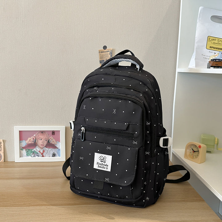 Multi-Taschen Gemusterter Rucksack Karnz
