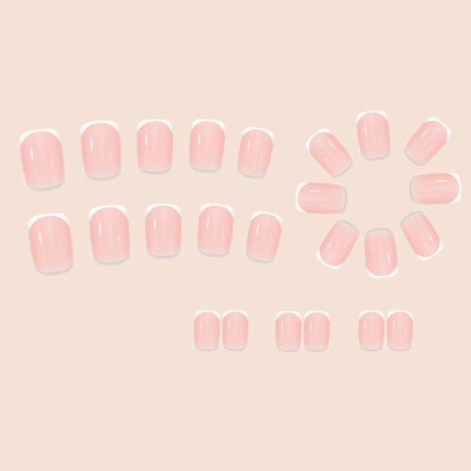 Premium French Tip Press-On Nail Set Karnz