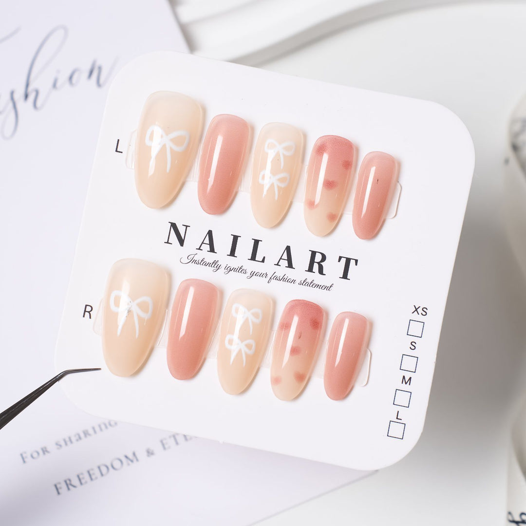 Ombre Leopard Print Press-On Nagelset Karnz