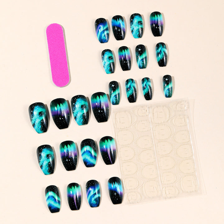 Cosmic Aurora Nagelkunst Set Karnz