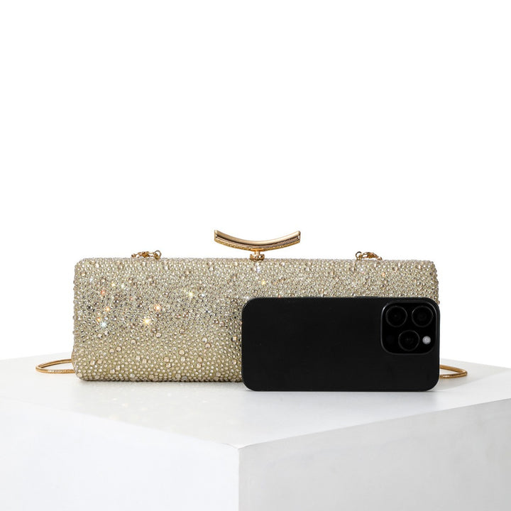 Glitzernde kristallbesetzte Abend-Clutch