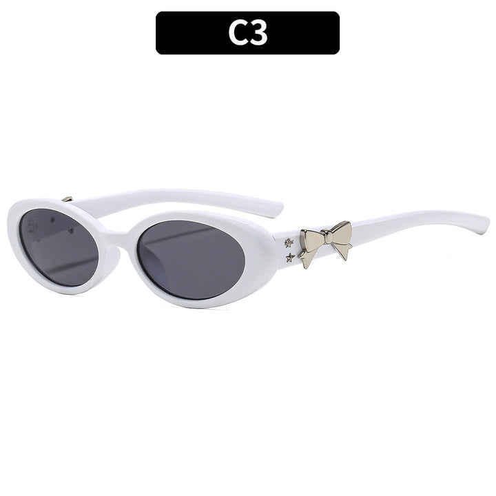 Vintage-inspirierte ovale Rahmen-Sonnenbrille