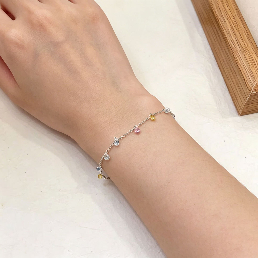 Schillerndes Charme Fußarmband Karnz