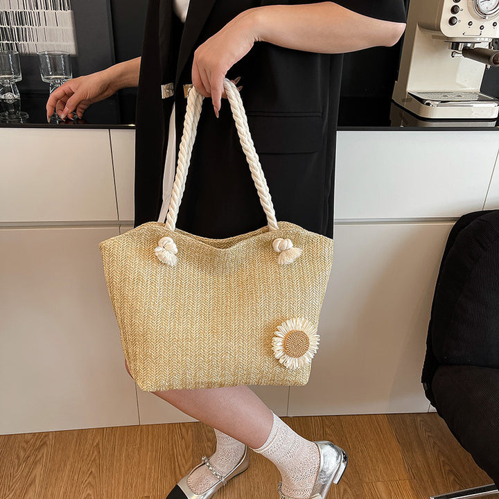Dekorative florale verziert Strandtasche Karnz