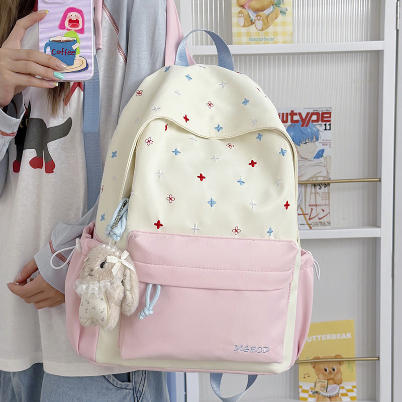 Dekorative Floral Bestickte Rucksack Karnz