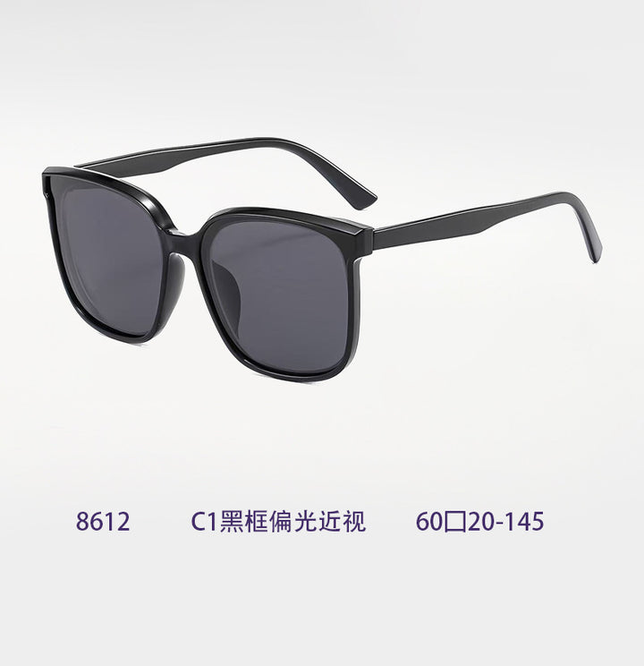 Damen moderne Quadratische Sonnenbrille mit UV-Schutz und schmalen Bügeln Karnz