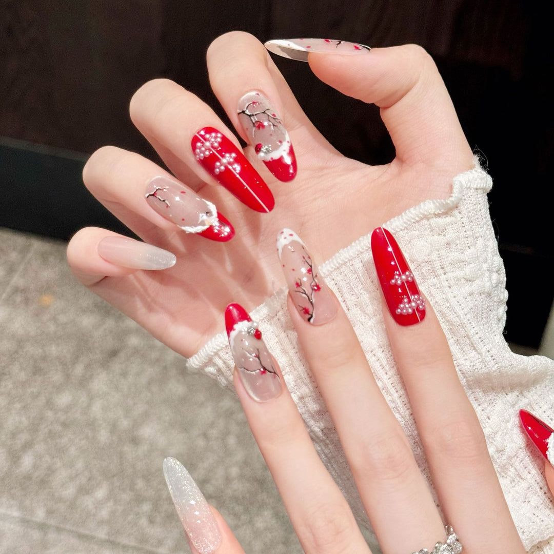Elegante Blumennagelkunstkollektion