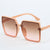 Damen Oversized Sonnenbrille mit quadratischem Rahmen Karnz