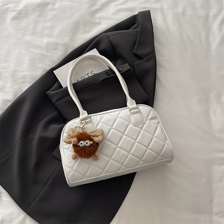 Gepolsterte Kunstleder-Handtasche Karnz