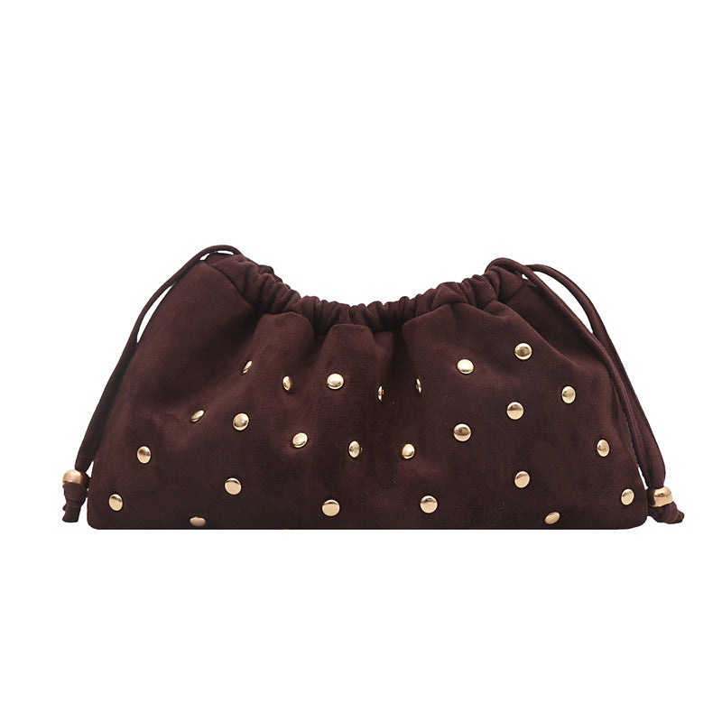 WoChic Nieten Drawstring Clutch Tasche Karnz